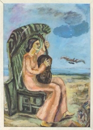 Frau mit Gitarre