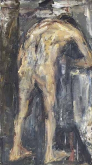 Mann unter der Dusche