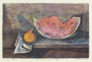 Klaus Drechsler: Melonenscheibe und Granatapfel